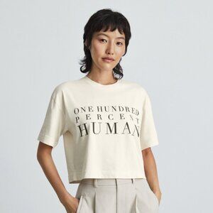 Everlane Way-Short Tee One Hundred Percent Human Crop Tee